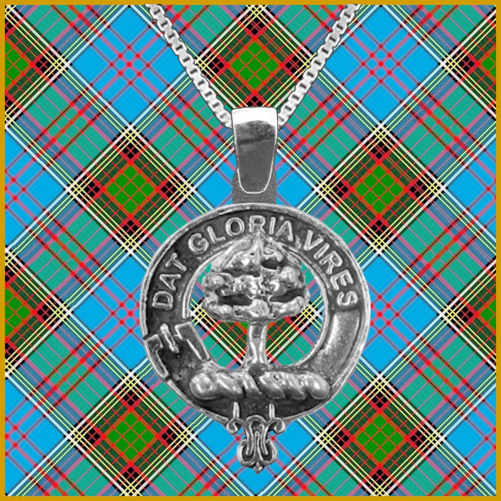 Hog Large 1" Scottish Clan Crest Pendant - Sterling Silver