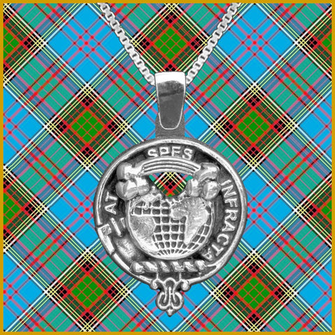 Hope Large 1" Scottish Clan Crest Pendant - Sterling Silver