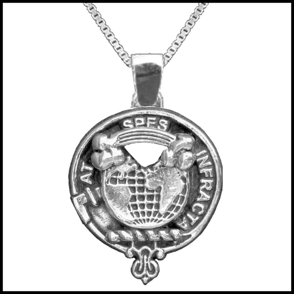 Hope Large 1" Scottish Clan Crest Pendant - Sterling Silver