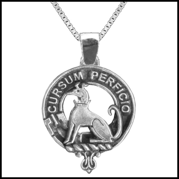 Hunter Large 1" Scottish Clan Crest Pendant - Sterling Silver