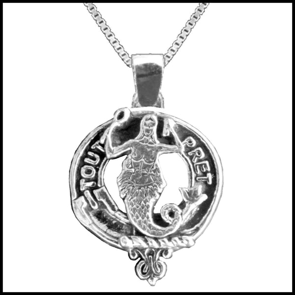 Murray Large 1" Scottish Clan Crest Pendant - Sterling Silver