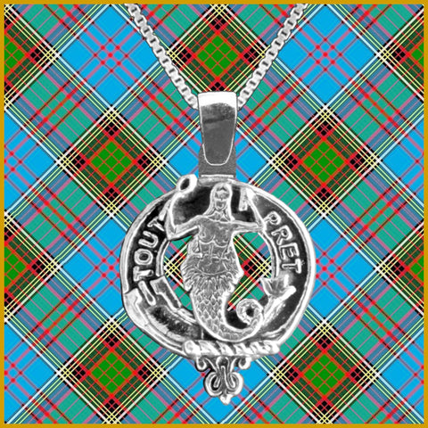 Murray Large 1" Scottish Clan Crest Pendant - Sterling Silver