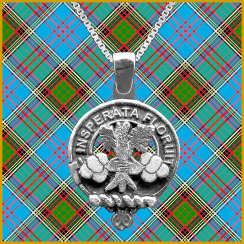 Watson Large 1" Scottish Clan Crest Pendant - Sterling Silver