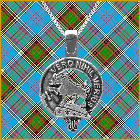 Weir Large 1" Scottish Clan Crest Pendant - Sterling Silver