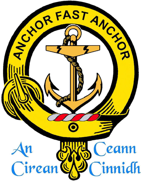 Gray Clan Crest Celtic Interlace Disk Pendant, Scottish Family Crest  ~ CLP06