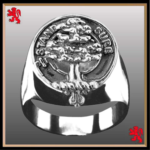 Anderson Scottish Clan Crest Ring GC100  ~  Sterling Silver and Karat Gold