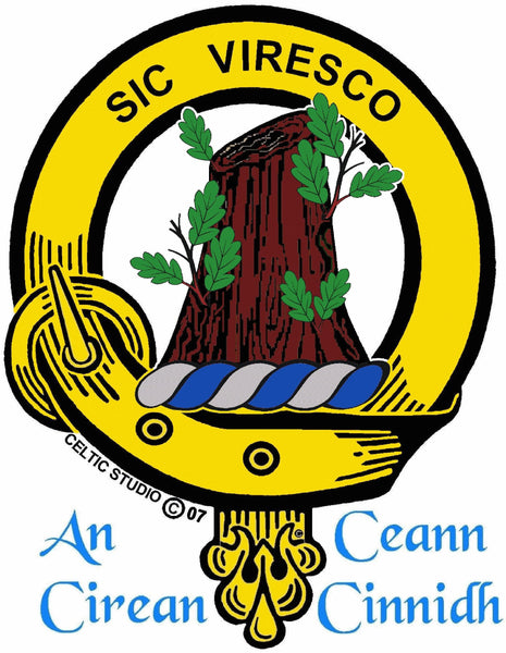 Christie Clan Crest Celtic Interlace Disk Pendant, Scottish Family Crest  ~ CLP06