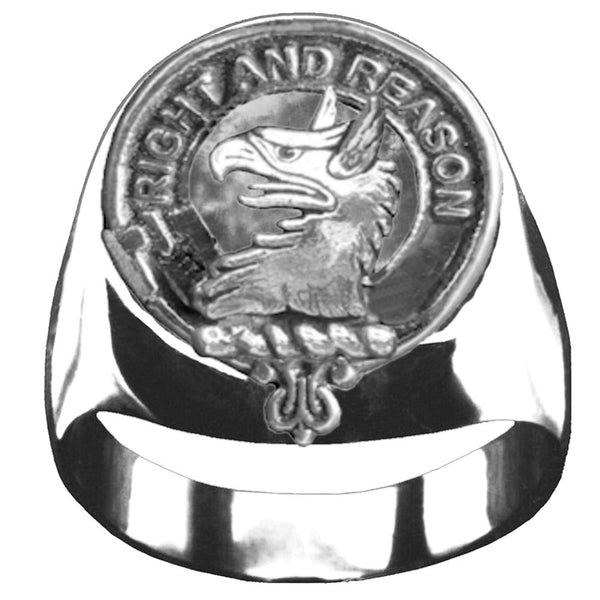 Graham Menteith Scottish Clan Crest Ring GC100  ~  Sterling Silver and Karat Gold