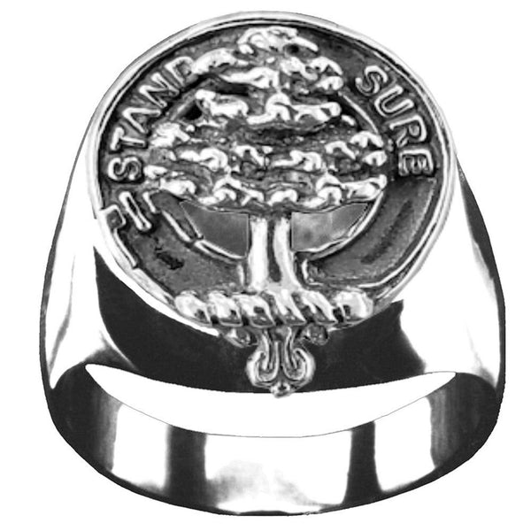 Anderson Scottish Clan Crest Ring GC100  ~  Sterling Silver and Karat Gold