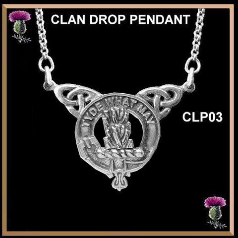 Haig Clan Crest Double Drop Pendant ~ CLP03