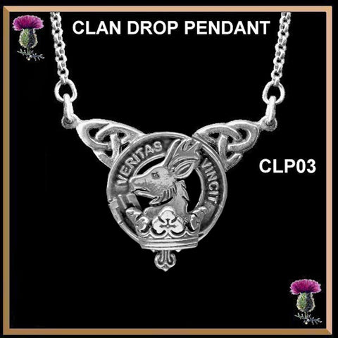 Keith Clan Crest Double Drop Pendant ~ CLP03