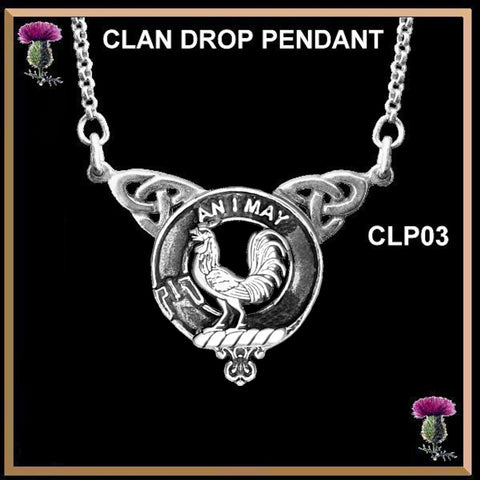 Lyle Clan Crest Double Drop Pendant ~ CLP03
