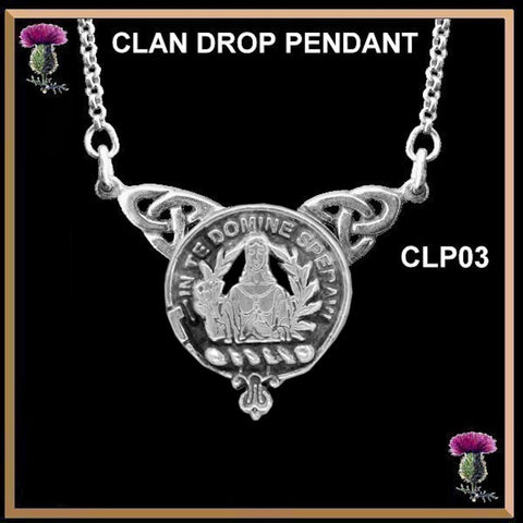 Lyon Clan Crest Double Drop Pendant ~ CLP03