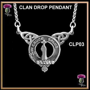 Taylor Clan Crest Double Drop Pendant ~ CLP03