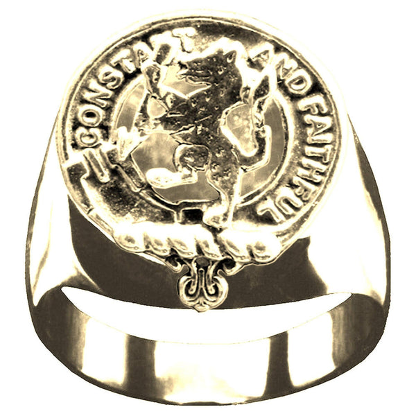 MacQueen Scottish Clan Crest Ring GC100