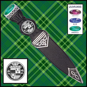 Butler Interlace Irish Disk Coat of Arms Sgian Dubh, Irish Knife ~ ISDCO