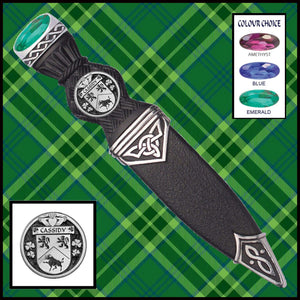 Cassidy Interlace Irish Disk Coat of Arms Sgian Dubh, Irish Knife ~ ISDCO