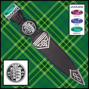 Grady Interlace Irish Disk Coat of Arms Sgian Dubh, Irish Knife ~ ISDCO