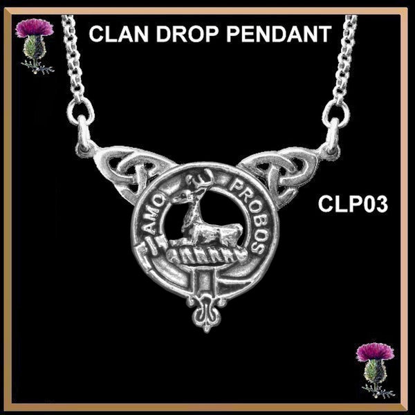 Blair Clan Crest Double Drop Pendant ~ CLP03
