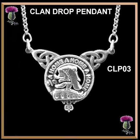 Home Clan Crest Double Drop Pendant ~ CLP03