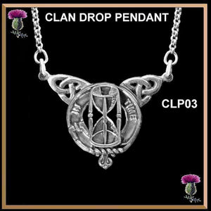 Houston Clan Crest Double Drop Pendant ~ CLP03