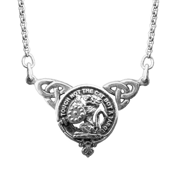 MacBain Clan Crest Double Drop Pendant ~ CLP03