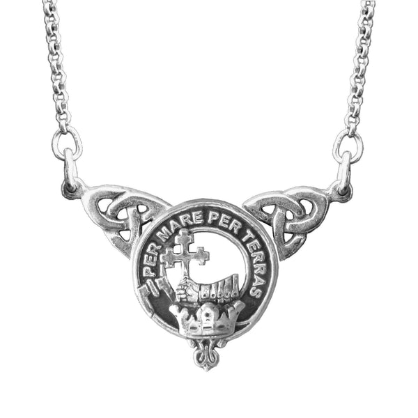 MacDonald Clan Crest Double Drop Pendant ~ CLP03