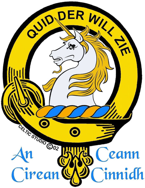 Stewart Appin Clan Crest Double Drop Pendant ~ CLP03