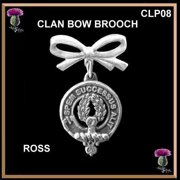 Scottish Clan Bow Brooch ~ All Clans