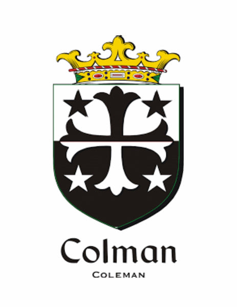 Coleman Irish Coat of Arms Disk Cuff Bracelet - Sterling Silver