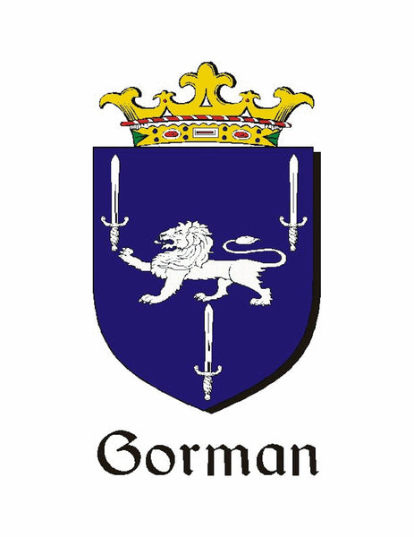 Gorman Irish Coat of Arms Disk Cuff Bracelet - Sterling Silver