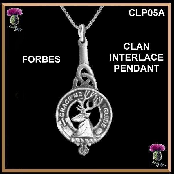 Clan Crest Interlace Drop Pendant  - All Clans