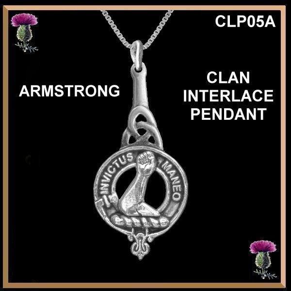 Clan Crest Interlace Drop Pendant  - All Clans