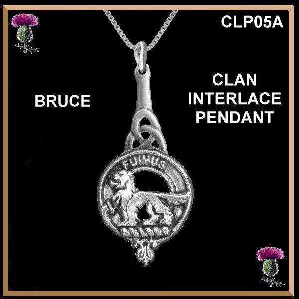 Clan Crest Interlace Drop Pendant  - All Clans