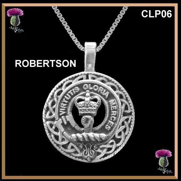 Clan Crest Celtic Disk Pendant, Scottish Family Crest - All Clans