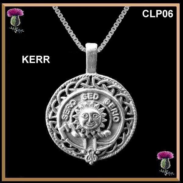 Clan Crest Celtic Disk Pendant, Scottish Family Crest - All Clans