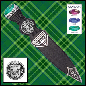 McElhaney Interlace Irish Disk Coat of Arms Sgian Dubh, Irish Knife ~ ISDCO