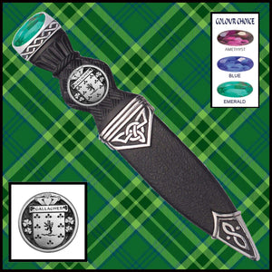 Gallagher Interlace Irish Disk Coat of Arms Sgian Dubh, Irish Knife ~ ISDCO