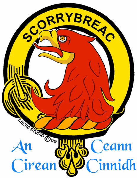 MacNicol Clan Crest Badge Skye Decanter