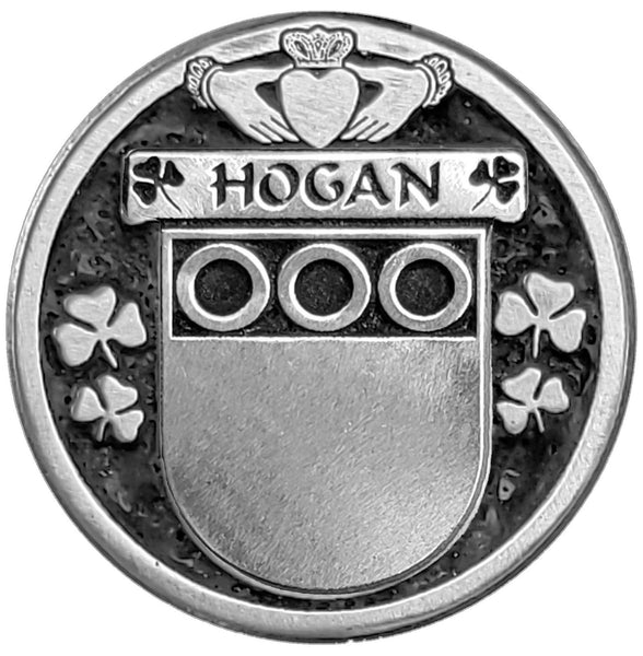 Hogan Irish Coat of Arms Disk Cuff Bracelet - Sterling Silver