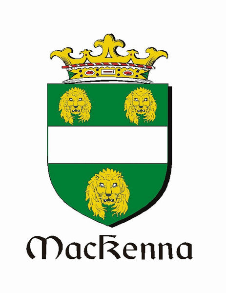 McKenna Irish Coat of Arms Disk Cuff Bracelet - Sterling Silver