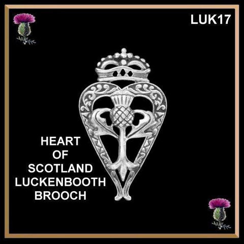 Heart Of Scotland Luckenbooth Brooch Scottish Wedding Pin
