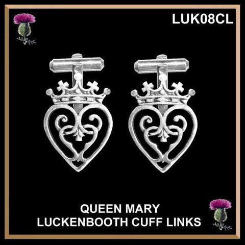 Luckenbooth Queen Mary Cufflinks - Sterling Silver