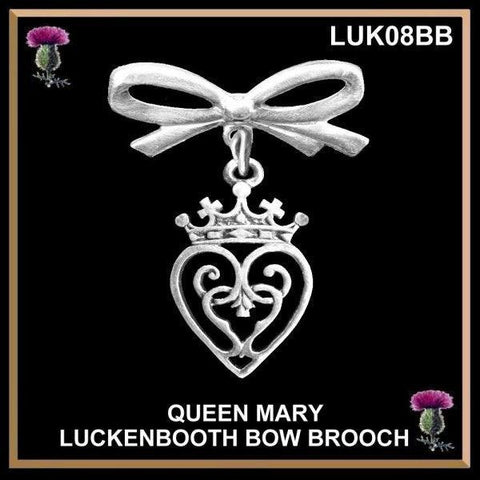 Luckenbooth Queen Mary Bow Brooch, Scottish Pin