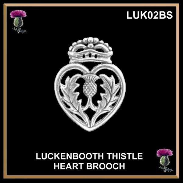 Scottish Luckenbooth Thistle Sterling Silver Brooch