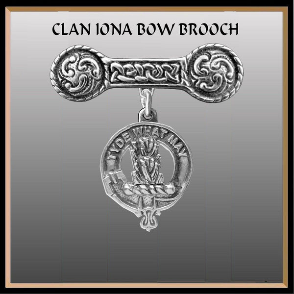 Haig Clan Crest Iona Bar Brooch - Sterling Silver