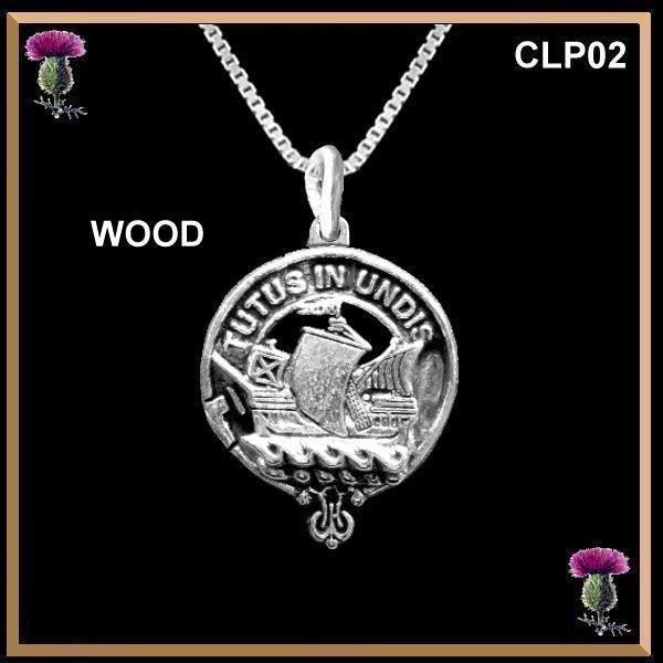 Wood  Clan Crest Scottish Pendant CLP02