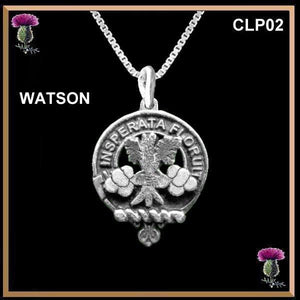 Watson Clan Crest Scottish Pendant  CLP02