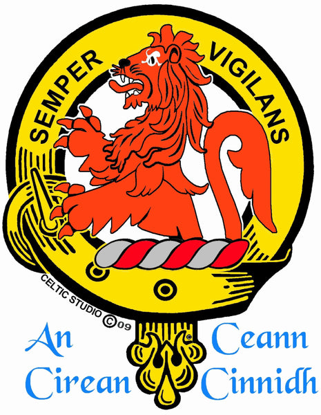 Wilson (Lion) Clan Crest Badge Skye Decanter