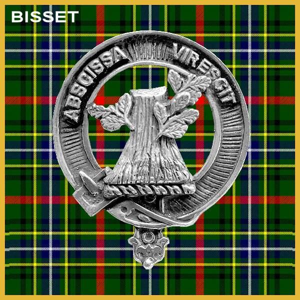 Bisset Clan Crest Interlace Kilt Belt Buckle